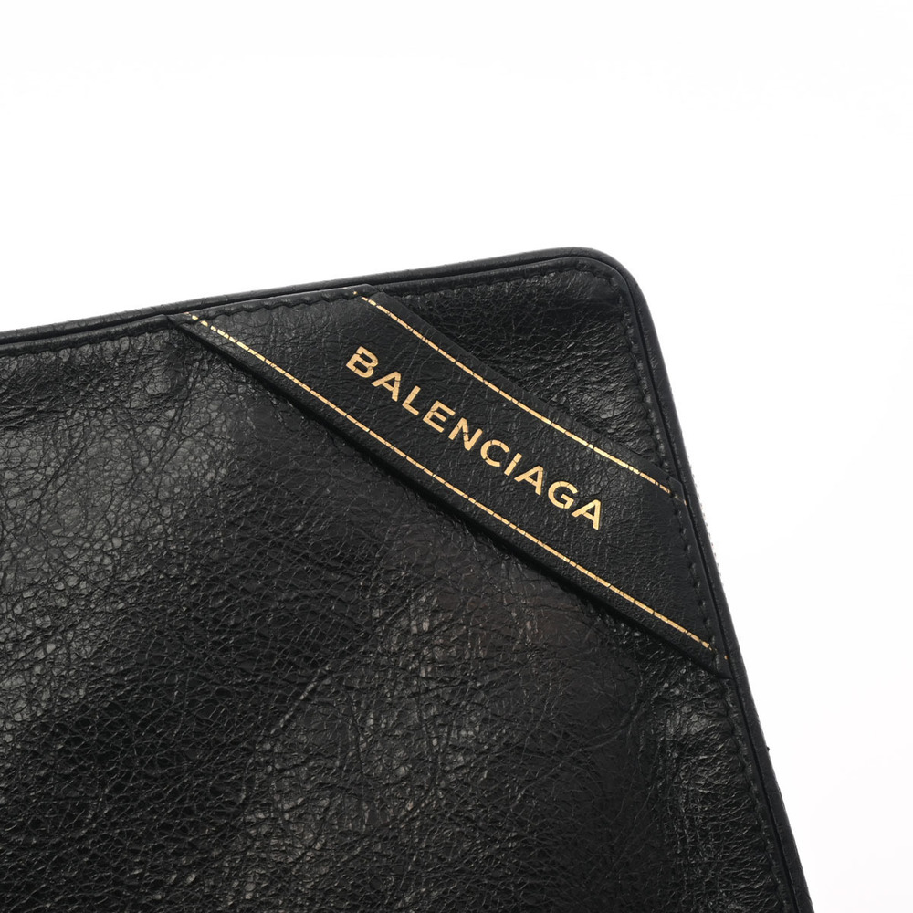 BALENCIAGA Calfskin Clutch Bag Black - Picture 10 of 11